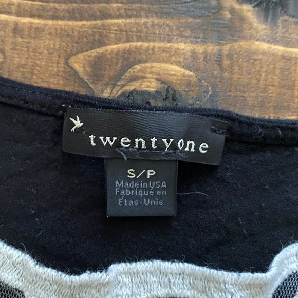 Lace Neckline Tee - Picture 2 of 2